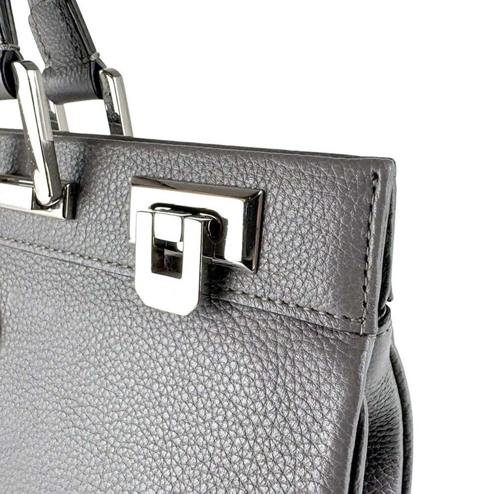 GUCCI Gray Leather Shoulder Bag - Picture 7 of 14